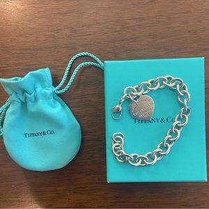 Tiffany and Co. Heart Tag Charm Bracelet